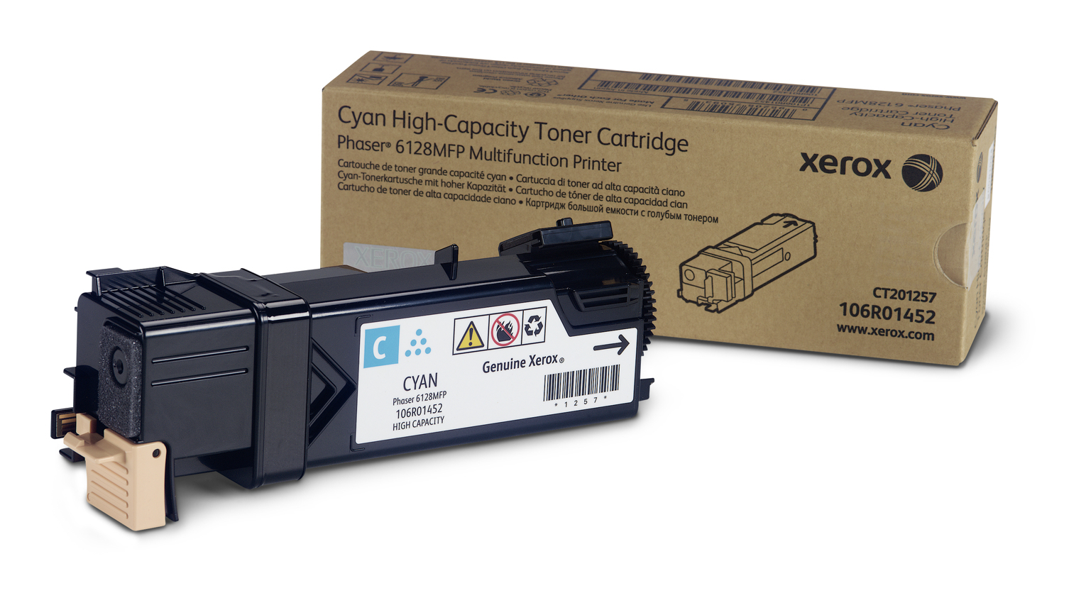 Xerox 106R01452 toner cartridge Laser toner 2500 pages Cyan