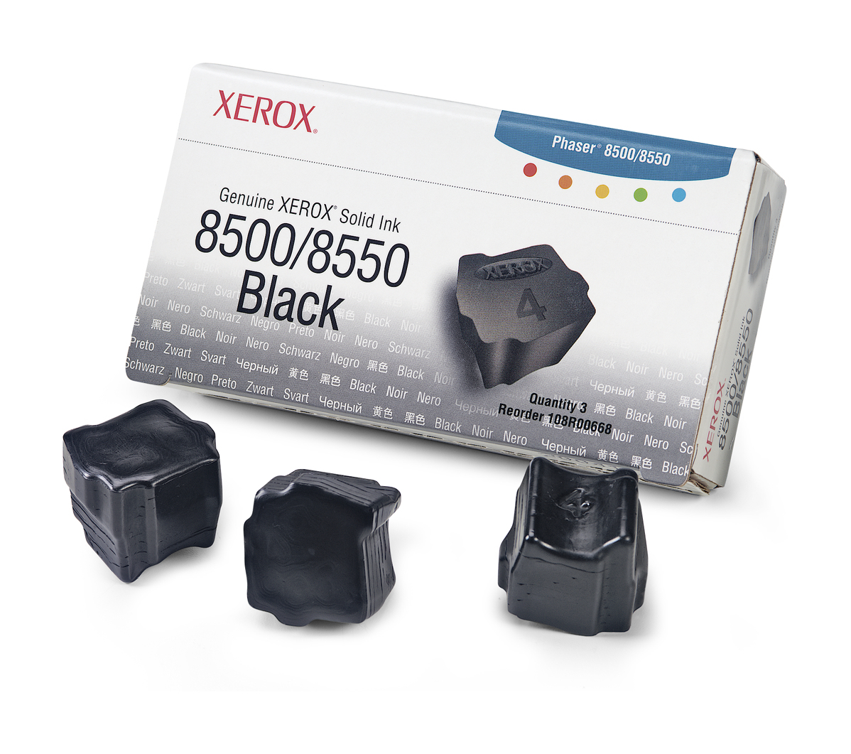 Xerox 108R00668 ink stick 3 pc(s) Black 3000 pages