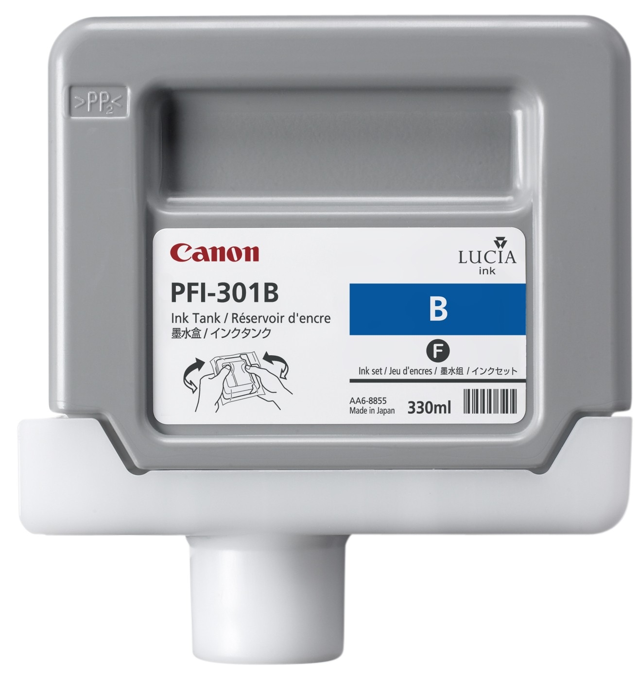 Canon PFI-301GY Pigment Blue ink cartridge 330 ml