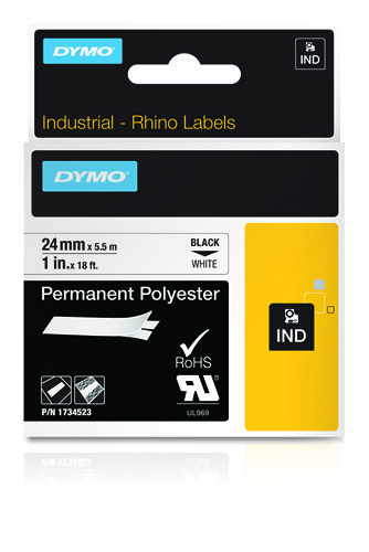 DYMO 1734523 label-making tape Black on white