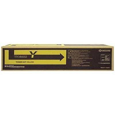 Kyocera Mita TK-8602Y OEM Toner Cartridge, Yellow, 20K Yield