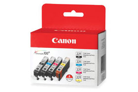 Canon CLI-221 ink cartridge Black Cyan Magenta Yellow
