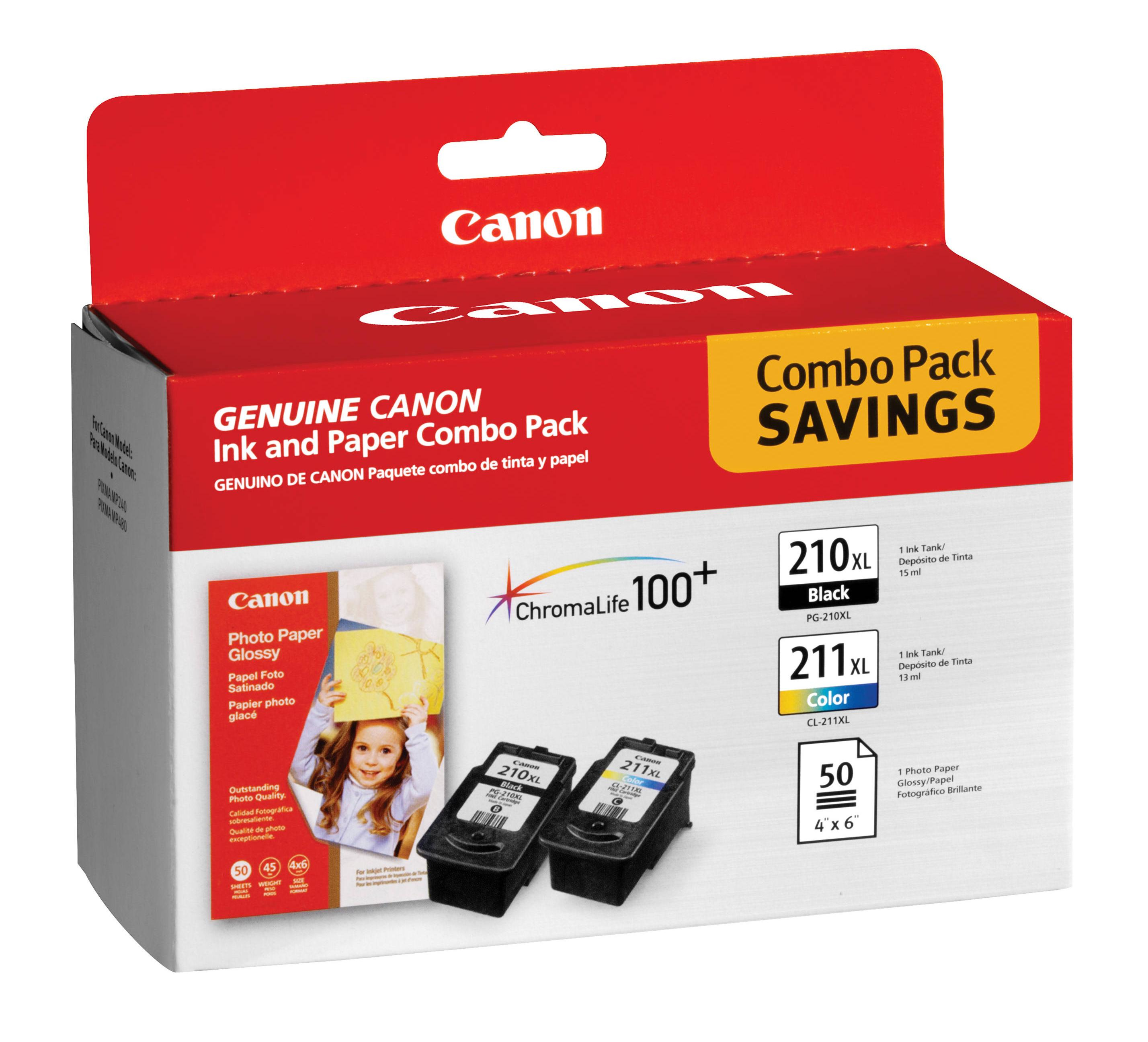 Canon PG-210 XL CL-211 XL w GP502 ink cartridge Original Multipack 2 pcs