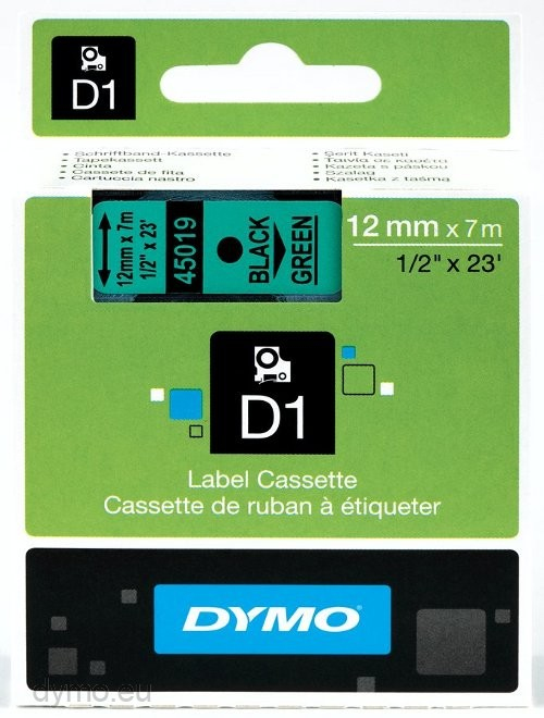 DYMO S0720590 label-making tape Black on green