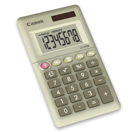 Canon LS-270G calculator Pocket Basic Green