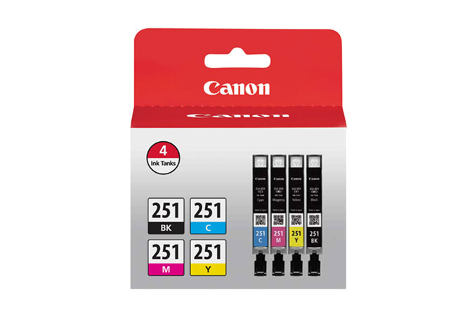 Canon CLI-251 ink cartridge Black Cyan Magenta Yellow