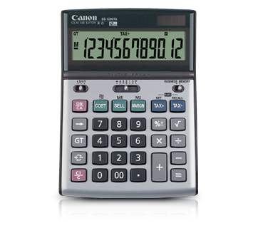 Canon BS-1200TS calculator Desktop Financial calculator Black Grey