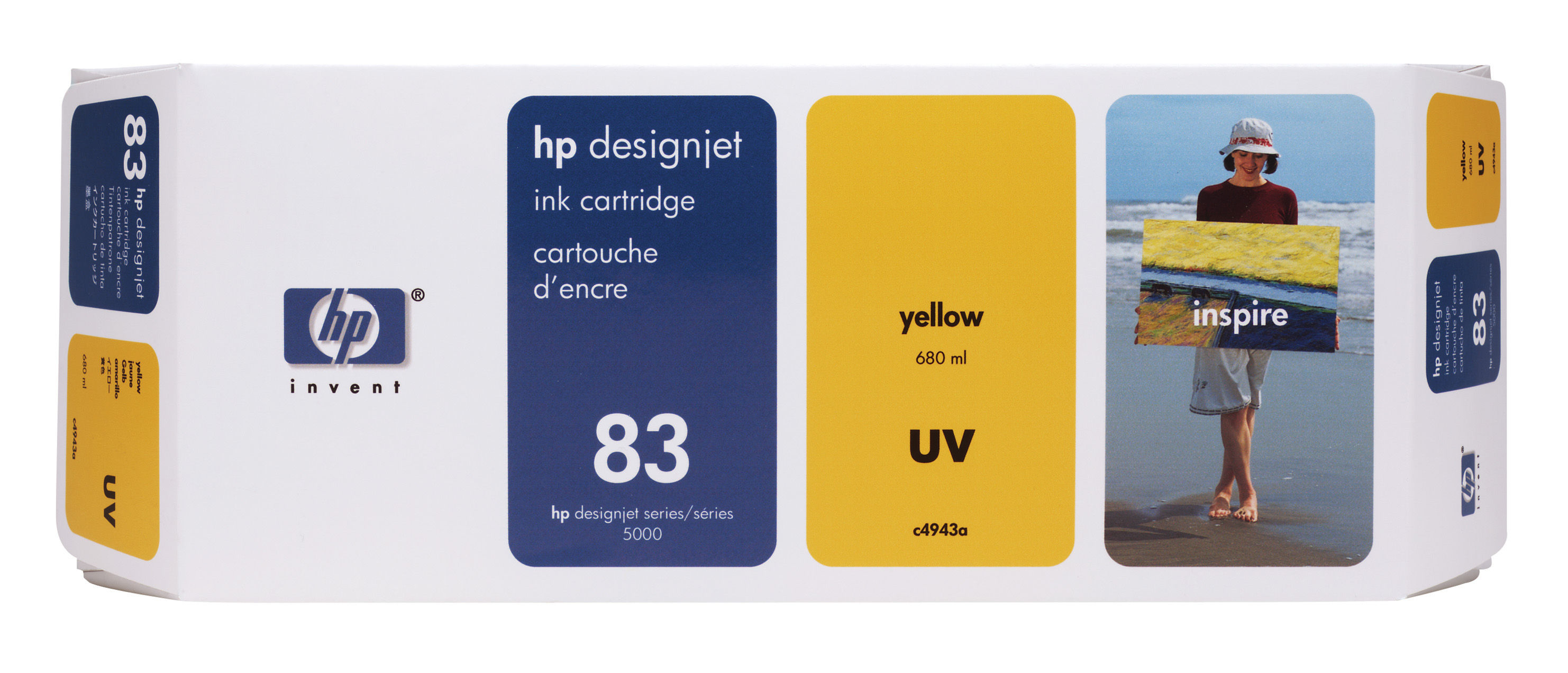 HP 83 ink cartridge Pigment yellow 680 ml