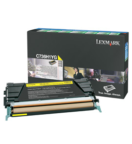 Lexmark C736H1YG toner cartridge Laser cartridge 10000 pages Yellow