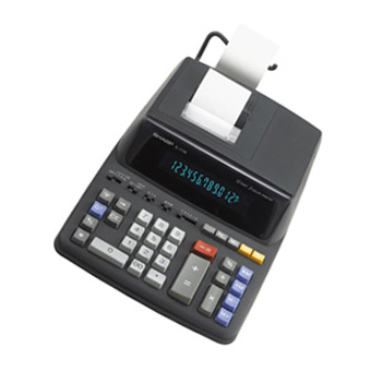 Sharp EL-2196BL calculator Pocket Printing calculator Black