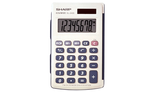 Sharp EL-243SB calculator Pocket White