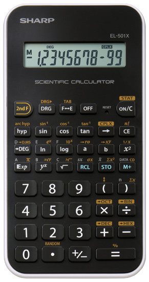 Sharp EL-501XB calculator Pocket Scientific BlackWhite