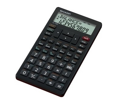 Sharp EL-738FB calculator Pocket Financial calculator Black