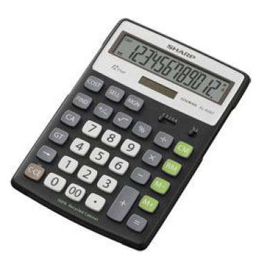 Sharp EL-R297BBK calculator Desktop Black