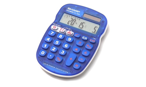 Sharp EL-S25BBL calculator Pocket Basic Blue