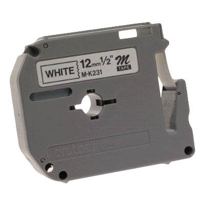 Brother M231 White M printer label