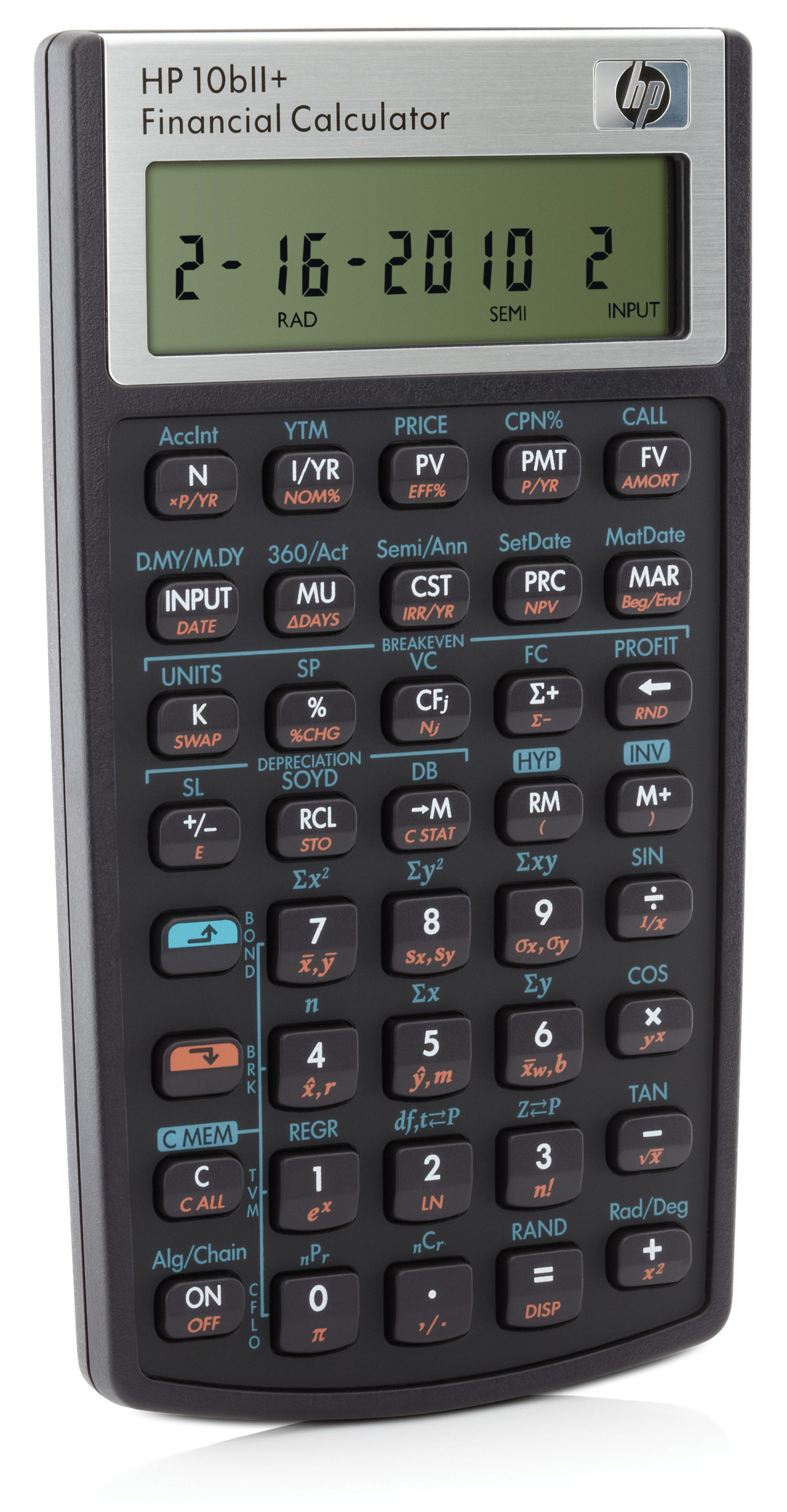 hp 10bii financial calculator.