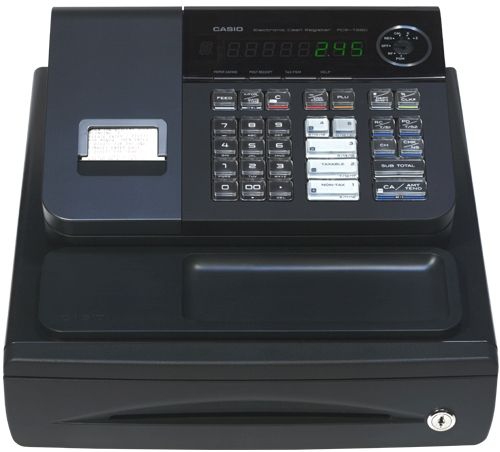 Casio PCR-T280 cash register 120 PLUs LCD