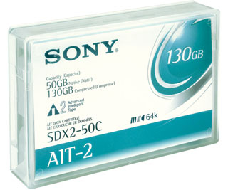 Sony DATA CARTRIDGE AIT-2 50GB 230M 9.06" (23 cm)