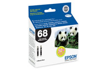 Epson T068120 - Dual Pack High-Capacity Black Ink Cartridges ink cartridge