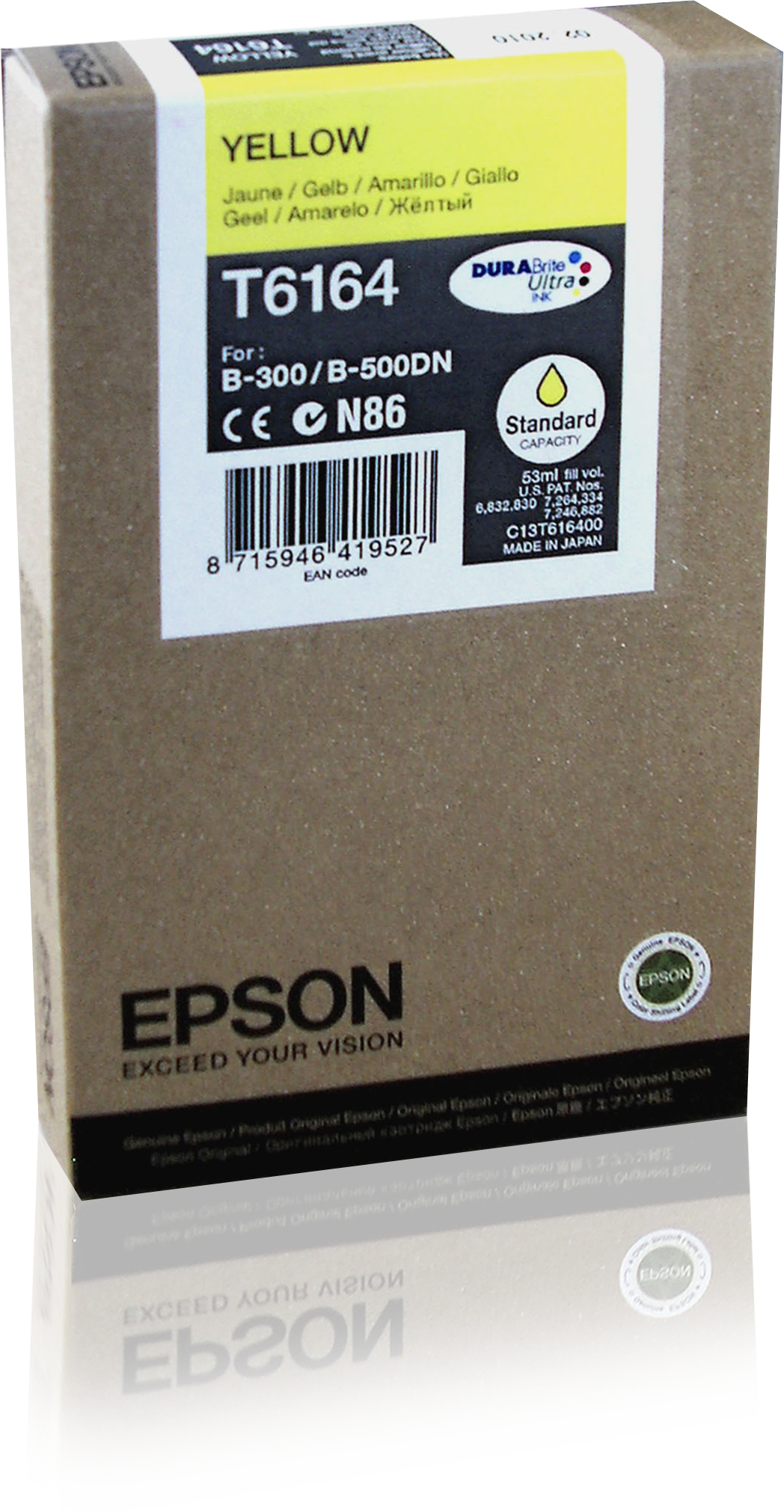 Epson SC Yellow 3.5k ink cartridge 53 ml