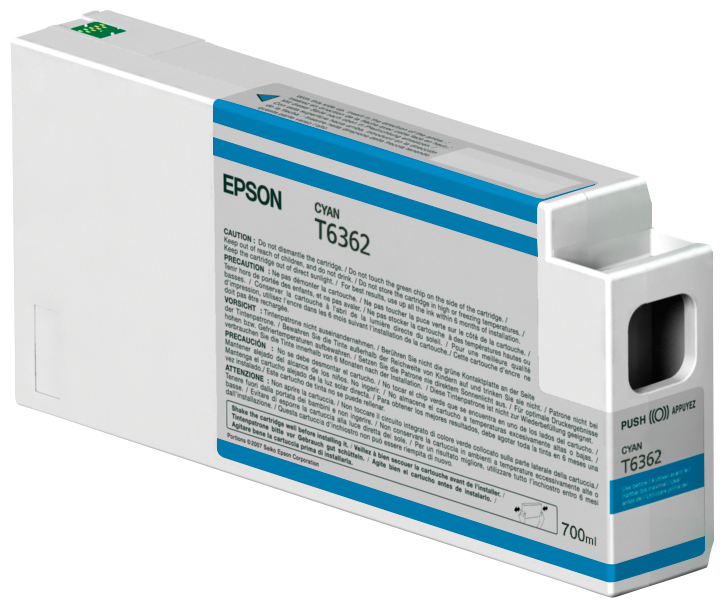 Epson Singlepack Cyan T636200 UltraChrome HDR 700 ml ink cartridge Original 1 pcs