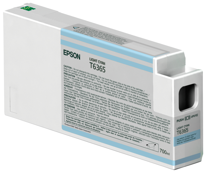 Epson Singlepack Light Cyan T636500 UltraChrome HDR 700 ml ink cartridge Original 1 pcs