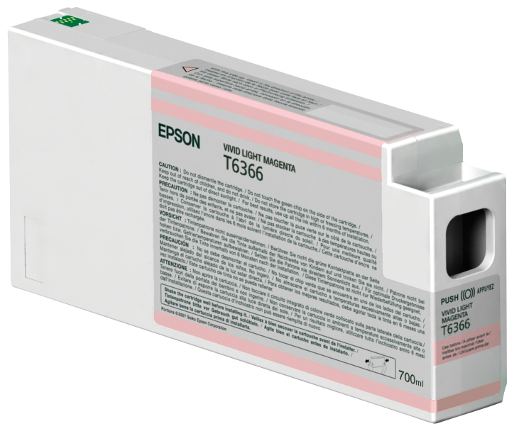 Epson Singlepack Vivid Light Magenta T636600 UltraChrome HDR 700 ml ink cartridge Original 1 pcs