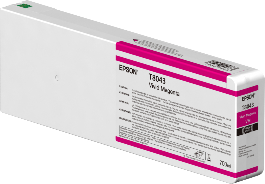 Epson Singlepack Vivid Magenta T804300 UltraChrome HDX/HD 700ml ink cartridge