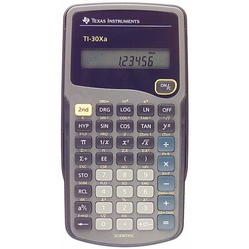 Texas Instruments TI-30XA calculator Pocket Scientific Grey