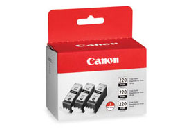 Canon PGI-220 ink cartridge Black (3 Pack of OEM# 2945B001)
