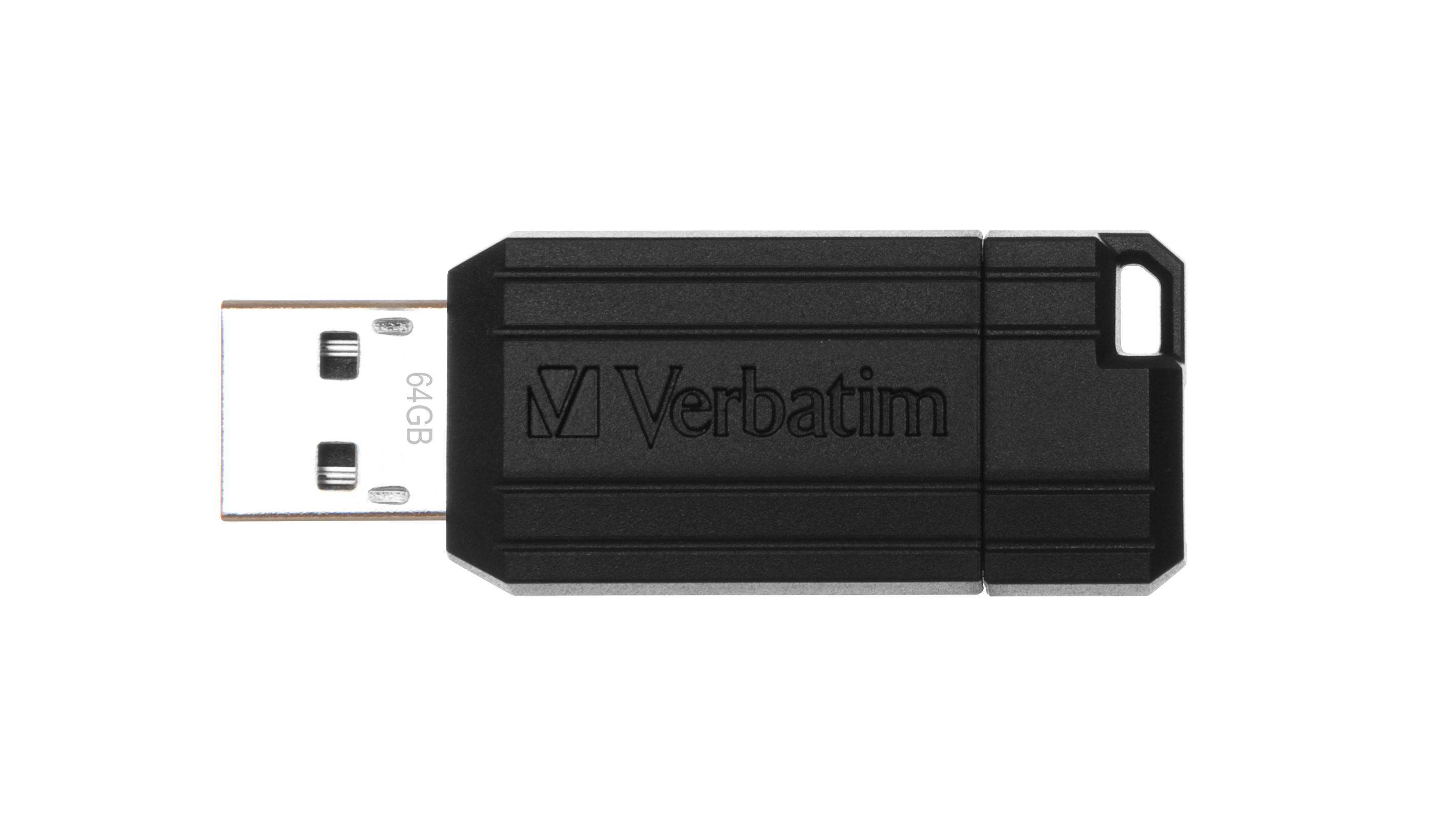 Verbatim PinStripe USB flash drive 64 GB 2.0 USB Type-A connector Black