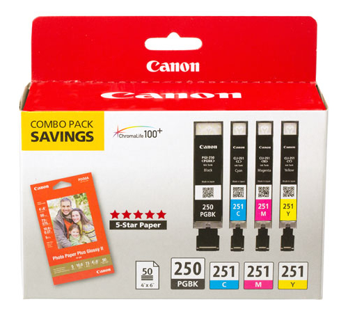 Canon PGI-250/CLI-251 ink cartridge Cyan Magenta Pigment black Yellow
