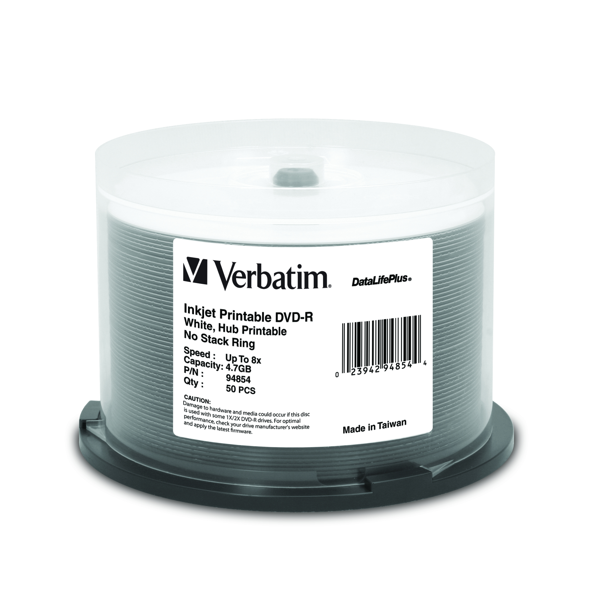 Verbatim DataLifePlus DVD-R Media 4.7 GB 50 pcs www.LaserPlusImaging.com