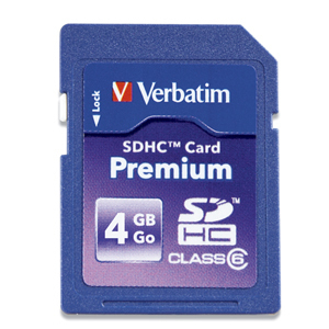Verbatim Premium SDHC Card 4GB memory card