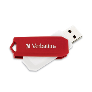 Verbatim Store 'n' Go Swivel USB Drive - 32GB USB flash drive 2.0 USB Type-A connector Red