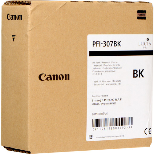 Canon PFI-307BK ink cartridge Black 330 ml