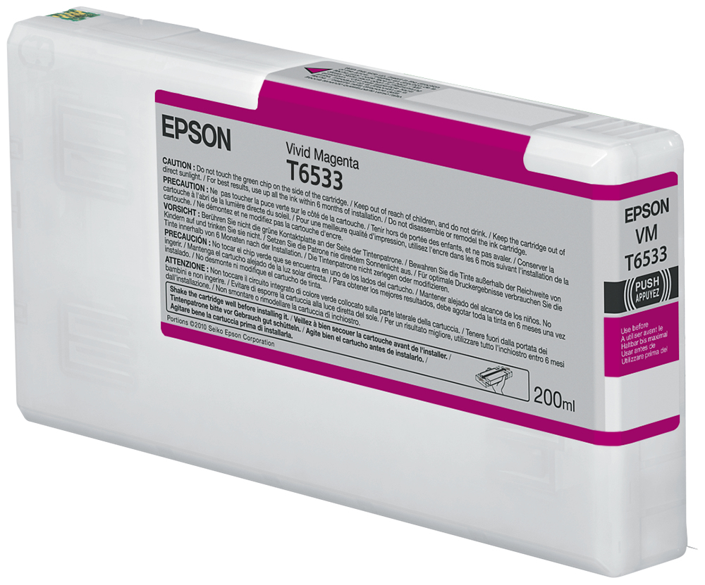 Epson T6533 Vivid Magenta (200ml) ink cartridge