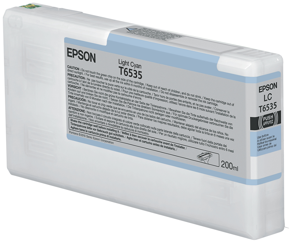 Epson T6535 Light Cyan (200ml) ink cartridge