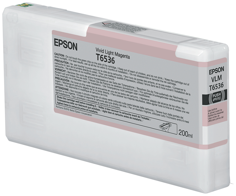 Epson T6536 Vivid Light Magenta (200ml) ink cartridge