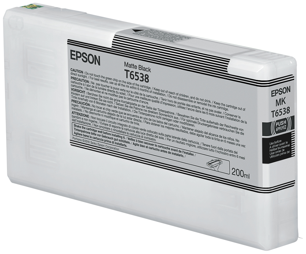 Epson T6538 Matte Black (200ml) ink cartridge