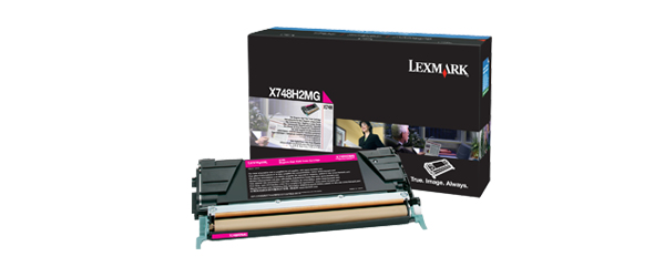 Lexmark X748H2MG toner cartridge Laser toner 10000 pages Magenta