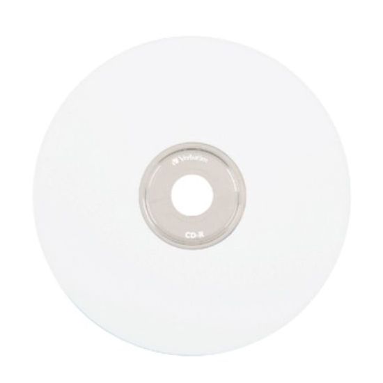 Verbatim CD-R 80MIN 700MB 52X White Inkjet Printable 100pk Spindle