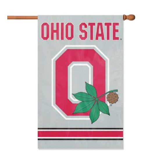 The Party Animal Ohio State Block O Applique Banner Flag
