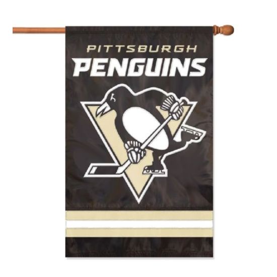 The Party Animal Penguins Applique Banner Flag
