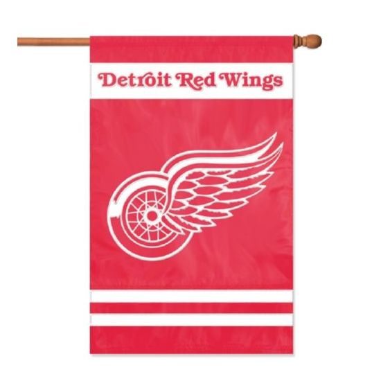 The Party Animal Red Wings Applique Banner Flag