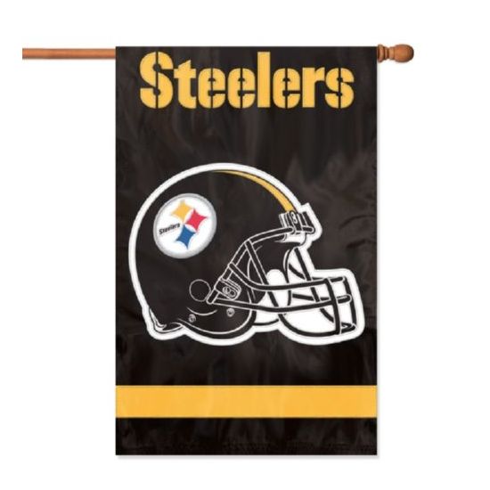 The Party Animal Steelers Applique Banner Flag