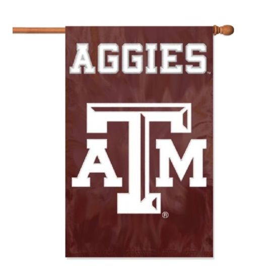 The Party Animal Texas A&M Applique Banner Flag