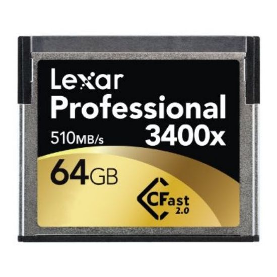 Lexar 64GB Professional 3400x CFast 2.0
