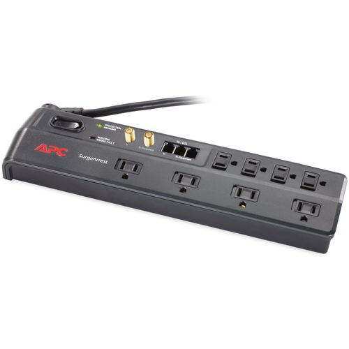 APC Home/Office SurgeArrest 8 Outlets with tel2/splitter and coax jacks 120V